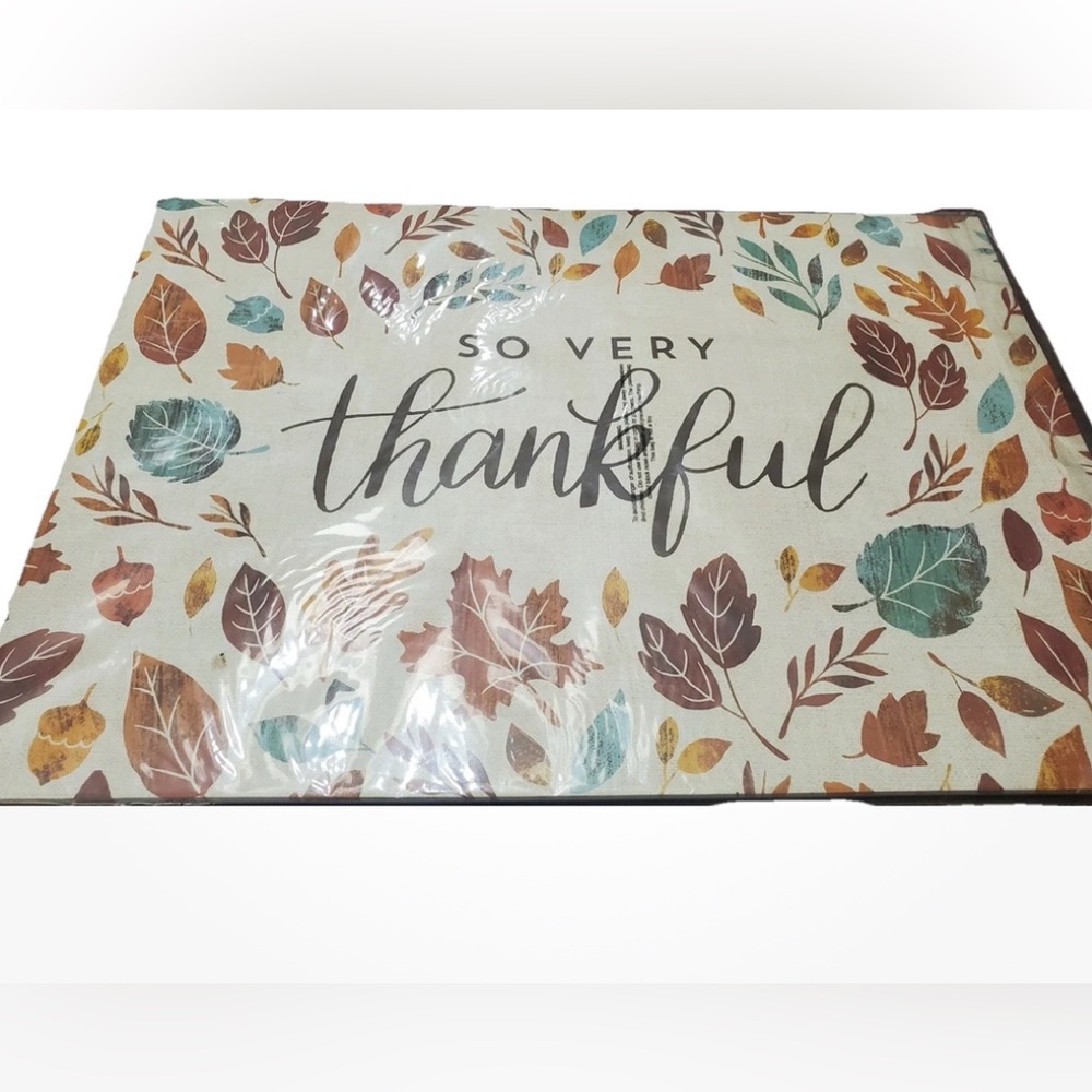 Thankful Autumn Leaf Placemat